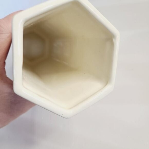 Ukrainian Arts by Stefania Red White Folk Art Patterned Vase Maximalist Eclectic - Picture 7 of 11